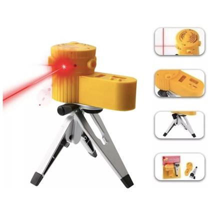 Imagem de Nível Laser Trena Esquadro Bolha Horizontal Vertical + Tripé