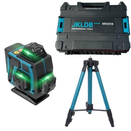 Imagem de Nível Laser Verde 4d 16 Linhas Automático 2 Bateria Com Tripé e Maleta