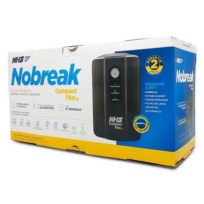 Imagem de Nobreak 1500Va Nhs Compact Plus 4, Bivolt Aut., 8 Tom., Usb