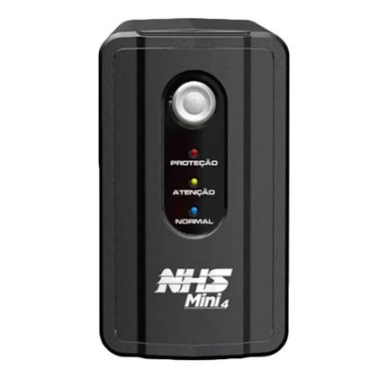 Imagem de Nobreak NHS Mini 4, 700VA, Bivolt, Semi Senoidail, 6 Tomadas, Preto - 90.B1.007100