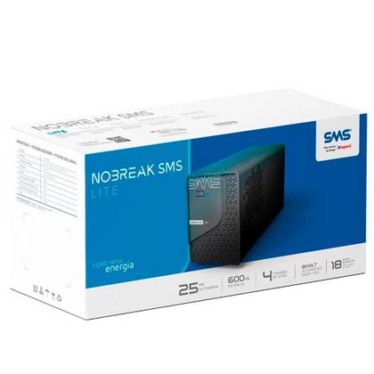 Imagem de Nobreak SMS Station II Lite 600 VA Line Interactive 115V/220V - 29202