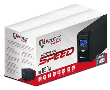 Imagem de Nobreak Speed 650VA Mono 220V com 6 Tomadas para Modem, Roteador, Games e CFTV
