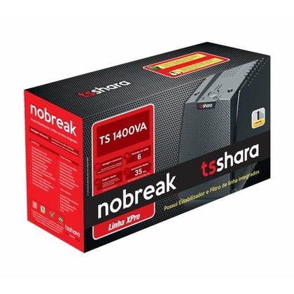 Imagem de Nobreak TS Shara, TS 1400VA, Universal, Biv Auto, 6T, Saida 115V ou 220V,1BS 7AH, 1 Exp. 45AH - 4513