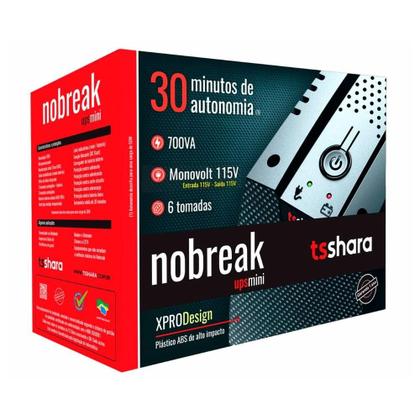 Imagem de Nobreak Ts Shara Ups Mini 700 Va 4541 Ent Biv Sai 115
