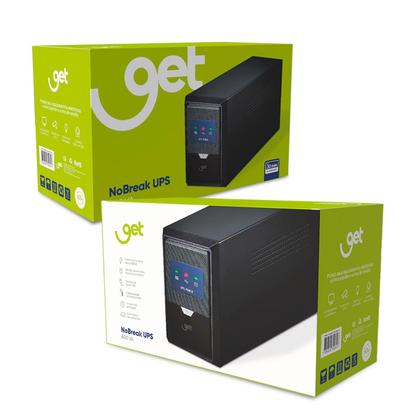 Imagem de Nobreak UPS Get 800VA AUT/115V 6 tomadas Autonomia 30 min