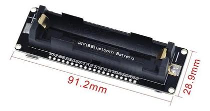 Imagem de NodeMCU ESP32 WiFi e Bluetooth com Suporte para Bateria 18650 e Gerenciador de Carga