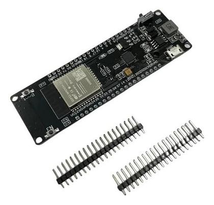 Imagem de NodeMCU ESP32 WiFi e Bluetooth com Suporte para Bateria 18650 e Gerenciador de Carga