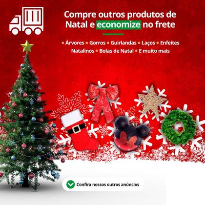 Imagem de Noel em Pé Saco de Presentes 18cm Enfeite de Natal