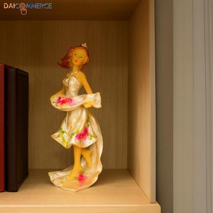 Imagem de Noiva em Resina + Kit 10 Borboletas Decoração Cores Variadas