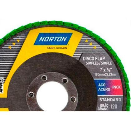 Imagem de Norton Disco Flap  Stand 4.1/2X120 - Kit C/10 Un
