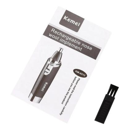 Imagem de Nose Aparador De Pelo Kemei Km-6512 Preto Nariz Orelha