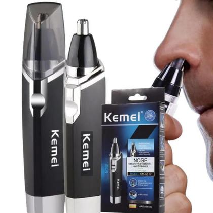 Imagem de Nose Aparador De Pelo Kemei Km-6512 Preto Nariz Orelha