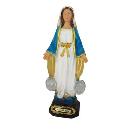 Imagem de Nossa senhora medalha milagrosa em resina