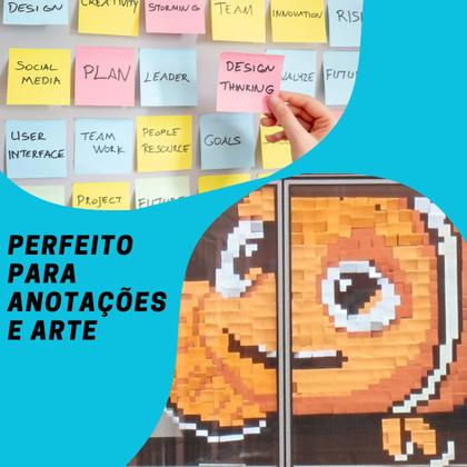 Imagem de Notas Autocolantes kit com 11 Peças de 20 Folhas Cada Colorido Vários Tamanhos