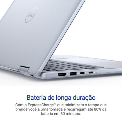 Imagem de Notebook 2 em 1 Dell Inspiron 2IN1-I1300-M10 14" FHD+ Touch Intel Core i5 8GB 512GB SSD Windows 11 Prata Gelo