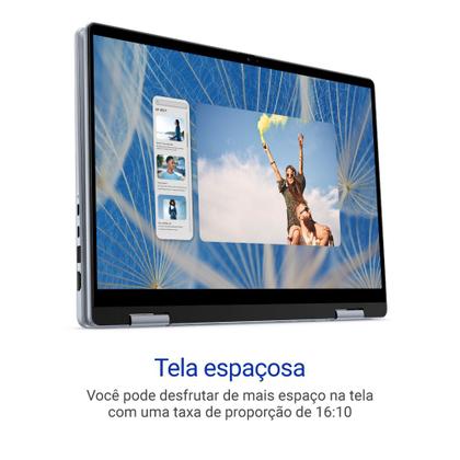 Imagem de Notebook 2 em 1 Dell Inspiron 2IN1-I1300-M10 14" FHD+ Touch Intel Core i5 8GB 512GB SSD Windows 11 Prata Gelo