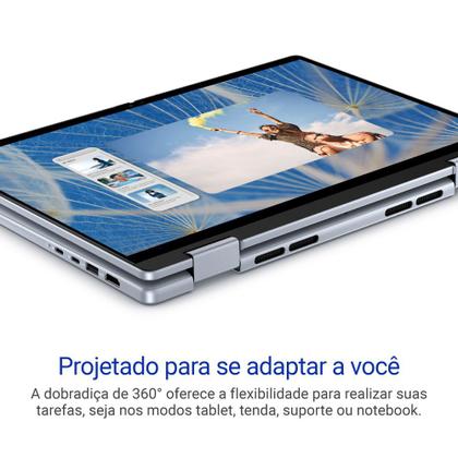 Imagem de Notebook 2 em 1 Dell Inspiron 2IN1-I150U-M50 14" FHD+ Touch Intel Core 7 150U 16GB 1TB SSD Windows 11 Prata Gelo