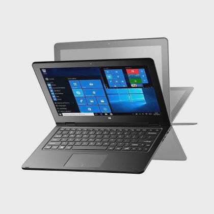 Imagem de Notebook 2 em 1 M11W Intel Atom 2GB 32GB Tela 11,6 W10 Cinza - Multilaser