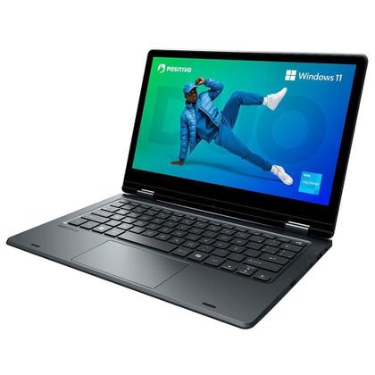 Imagem de Notebook 2 em 1 Positivo Duo C8128E Intel Celeron N4500 Windows 11 Home 8GB RAM 128GB eMMC 11” LED HD IPS - Cinza