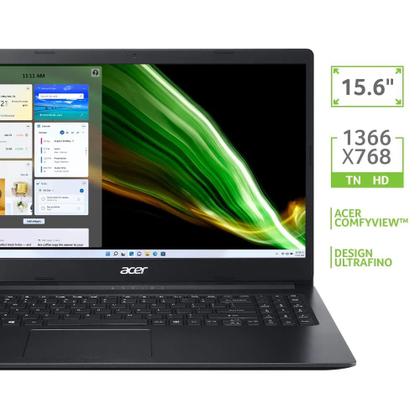 Imagem de Notebook ACER 15.6" Aspire 3 Celeron N4020, 4GB, SSD 128GB NVMe, Windows 11, A315-34-C2BV  ACER