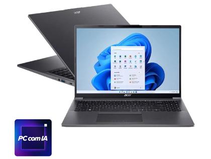Imagem de Notebook Acer Aspire 16 A16-71M-55H0 Intel Core Ultra 5 com IA Integrada 115U 16GB RAM 512GB SSD 16" Windows 11