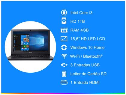 Imagem de Notebook Acer Aspire 3 A315-53-333H Intel Core i3