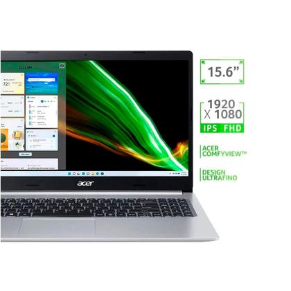 Imagem de Notebook Acer Aspire 5 A515-45-R36L AMD Ryzen 7 5700U 12GB RAM, 512GB SSD, 15.6” LED IPS FHD, Prata - Linux Gutta