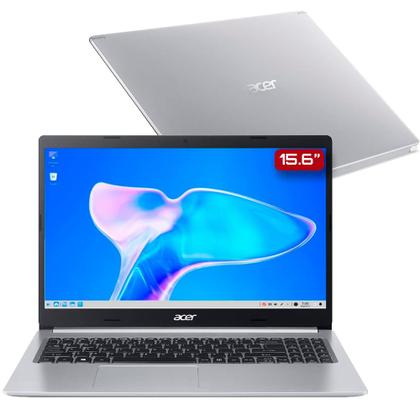 Imagem de Notebook Acer Aspire 5 A515-45-R36L AMD Ryzen 7-5700U RAM 16GB NVMe 512GB + SSD 1TB, Tela 15.6" FHD IPS, Prata - Linux