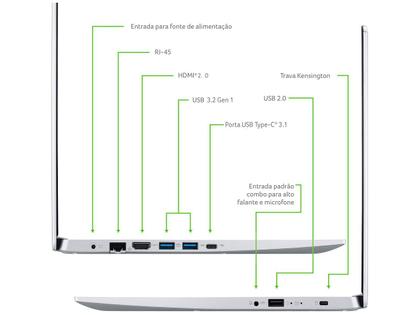 Imagem de Notebook Acer Aspire 5 A515-45-R36L AMD Ryzen R7 12GB RAM SSD 512 GB  15,6" Full HD Linux NX.AYDAL.00N