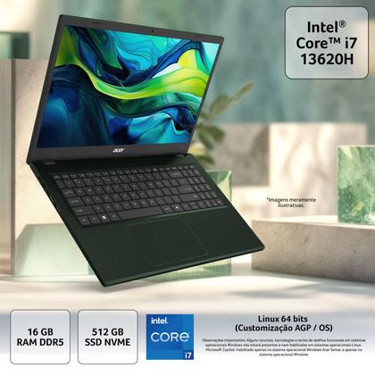 Imagem de Notebook Acer Aspire GO 15 AG15-71P-747N Intel Core i7 16GB RAM 512GB SSD 15.6” FHD