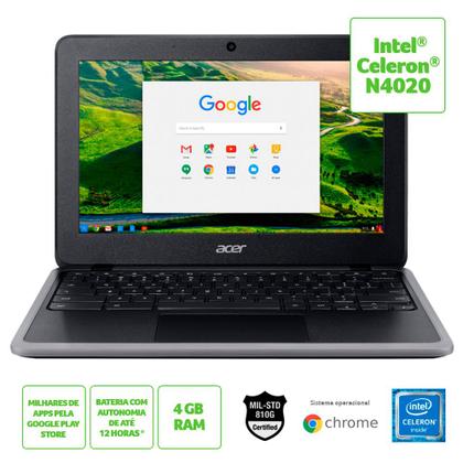 Notebook Acer Chromebook 311 11.6 HD Celeron N4020 4GB LPDDR4 32GB