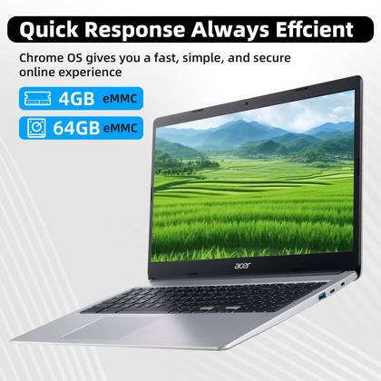 Imagem de Notebook Acer Chromebook 315 2024 15.6" Intel Celeron 4 GB/64 GB