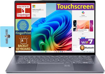 Imagem de Notebook acer swift 14 ai sf1411t x3rz 14.5 qualcomm snapdragon x elite x 1e78100 16gb ram 1024gb ssd steel gray