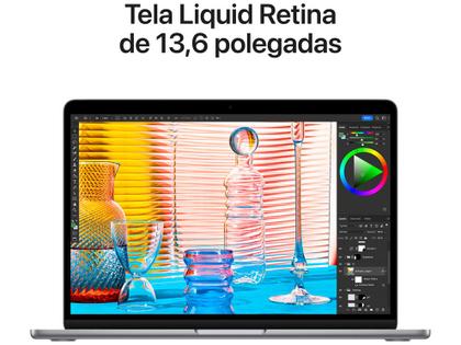 Notebook Apple Macbook Air 13,6” M2 8GB RAM 256GB SSD Cinza