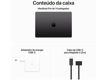 Notebook Apple Macbook Pro 14” M3 16GB RAM 1TB SSD Cinza-espacial