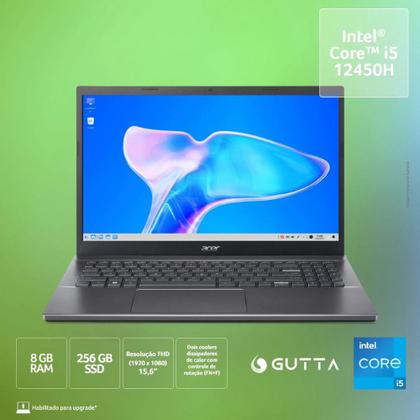 Imagem de Notebook Aspire 5 A515-57-51W5 Intel CORE I5 - 12450H 8GB 256 GB SSD Tela 15.6 Full HD Linux Gutta Acer