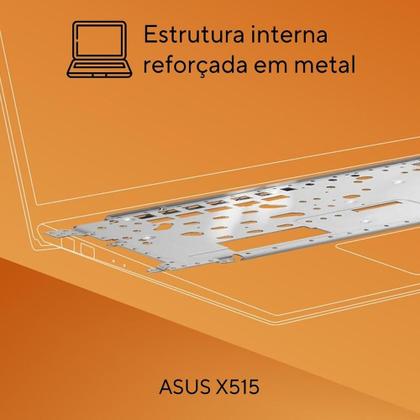 Imagem de Notebook Asus 15.6 Intel Dual Core 4 Gb 128 Gb Ssd X515ka