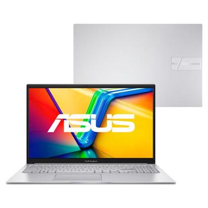 Imagem de Notebook ASUS 15.6P I5-1334U 8GB 256GBSSD W11 - X1504VA-NJ1738W Prata Bivolt