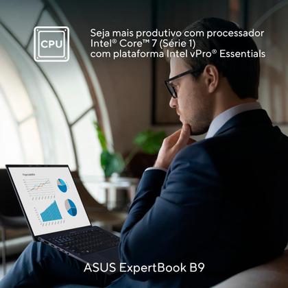 Imagem de Notebook ASUS ExpertBook B9 403CVAR Intel Core 7 150U 32GB Ram 512GB SSD Windows 11 Pro Tela 14"OLED Black - PP2134X