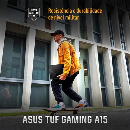 Imagem de Notebook ASUS TUF Gaming A15 FA506NCG RTX 3050 AMD Ryzen 7 7445HS 8GB RAM 512GB SSD Linux KeepOS Tela 15,6" FHD 144Hz Graphite Black - HN216