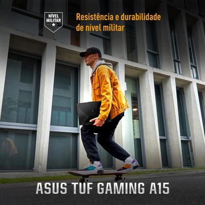 Imagem de Notebook ASUS TUF Gaming A15 FA506NCR RTX 3050 AMD Ryzen 7 7435HS 16GB Ram 512GB SSD Windows 11 Home Tela 15,6" 144Hz FHD Black - HN088W
