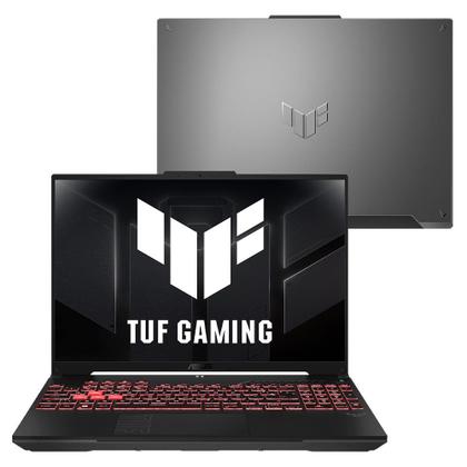 Imagem de Notebook Asus TUF Gaming A16, AMD Ryzen 7, 16GB/512GB SSD, Tela de 16", RTX 4050, Mecha Gray - FA607NUQ-RL019W