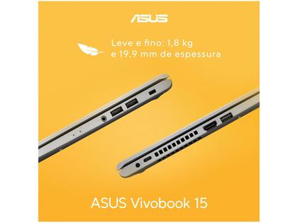 Notebook Asus Vivobook 15 Intel Core i3 4GB 256GB - SSD 15,6” Full