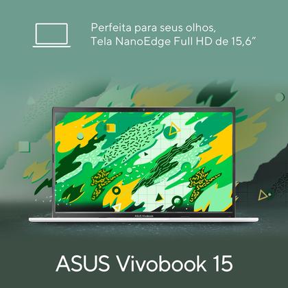 Imagem de Notebook ASUS Vivobook 15 M1502YA AMD Ryzen 7 5825U 16GB Ram 1TB SSD Linux KeepOS 15,6" FHD Cool Silver - NJ613