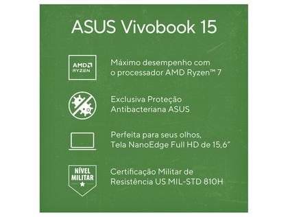 Imagem de Notebook ASUS Vivobook 15 M1502YA AMD Ryzen 7 5825U 16GB Ram 512GB SSD Linux KeepOS 15,6" FHD Cool Silver - NJ612