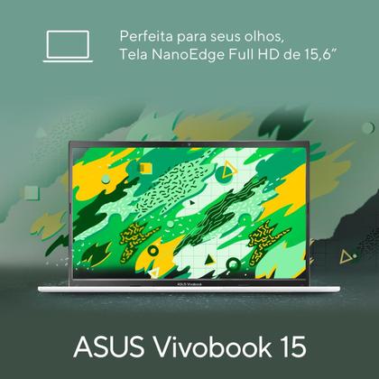 Imagem de Notebook ASUS Vivobook 15 M1502YA AMD Ryzen 7 5825U 8GB RAM 512 GB SSD Windows 11 Home 15,6" LCD LED FHD nível IPS Cool Silver BQ966W