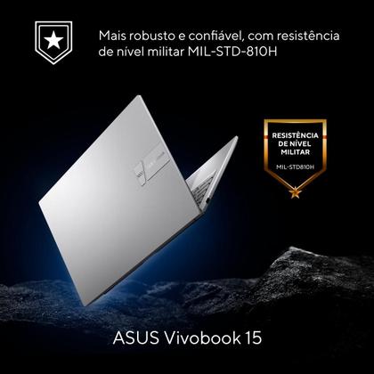 Imagem de Notebook ASUS Vivobook 15 X1504VA Intel Core i5 1334U 16Gb Ram 1TB SSD Linux KeepOS Intel Iris Xe Tela 15,6" LED FHD Silver - NJ2247