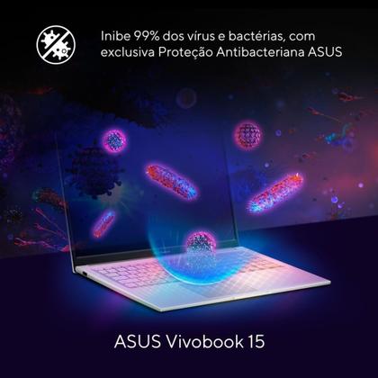 Imagem de Notebook ASUS Vivobook 15 X1504VA Intel i5 1334U 8GB Ram 512GB SSD Windows 11 Tela 15,6" FHD Silver