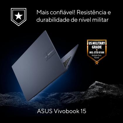 Imagem de Notebook ASUS Vivobook 15 X1504ZA Intel Core i5 1235U 16GB Ram 512GB SSD Linux KeepOS Tela 15,6" FHD Blue - NJ931