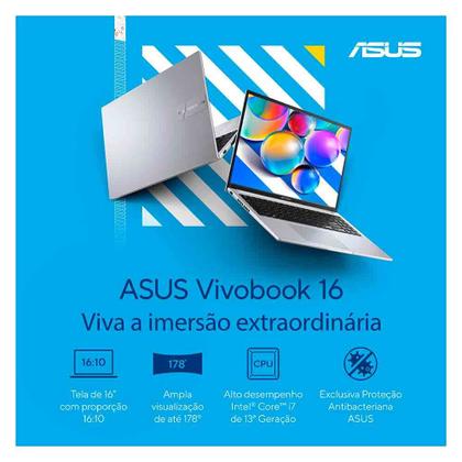 Notebook Asus Vivobook 16, Intel Core i7 1355U, 16GB, 512GB SSD